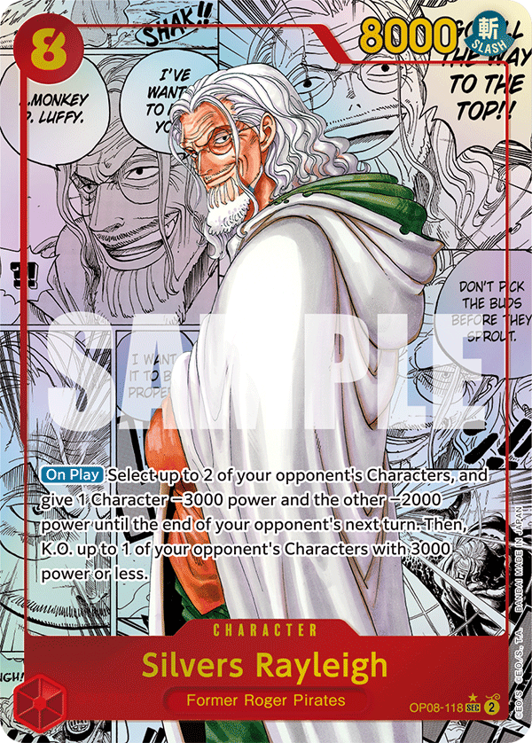Silvers Rayleigh (Parallel) (Manga) OP08-118_p2