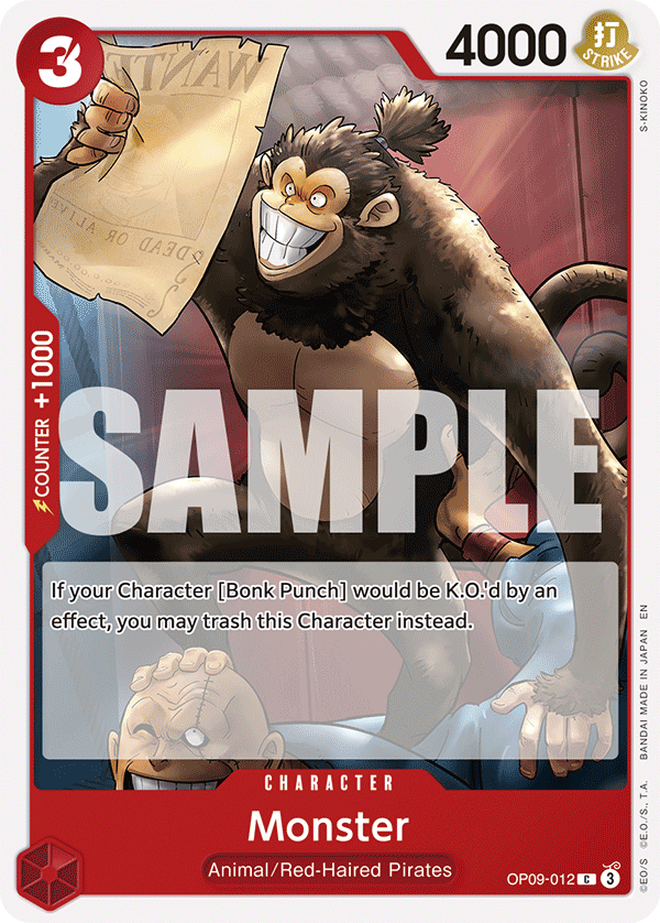 Monster (Reprint) (alternativ bild) OP09-012_r1