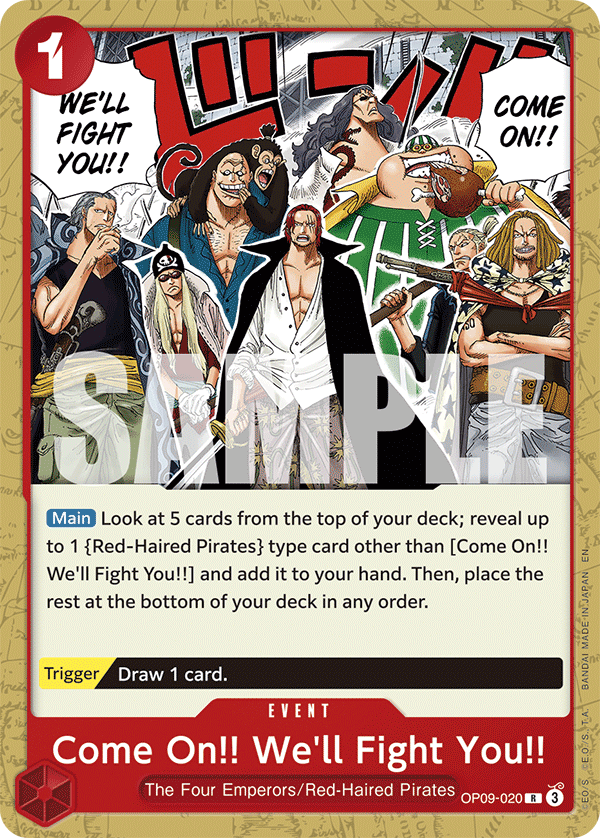 Come On!! We'll Fight You!! (Reprint) (alternativ bild) OP09-020_r1