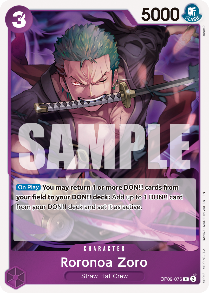 Roronoa Zoro - OP09-076 (alternativ bild) OP09-076_r2