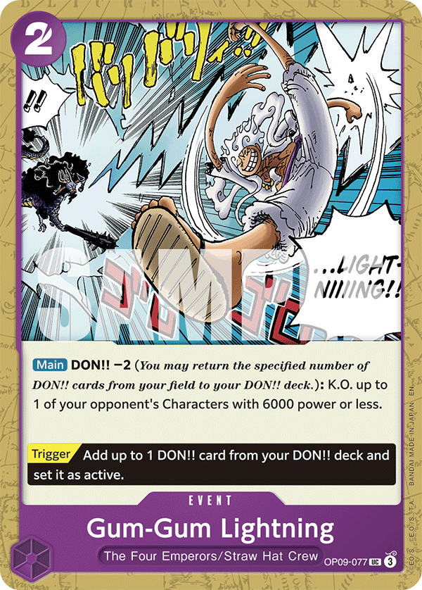 Gum-Gum Lightning (Reprint) (alternativ bild) OP09-077_r1