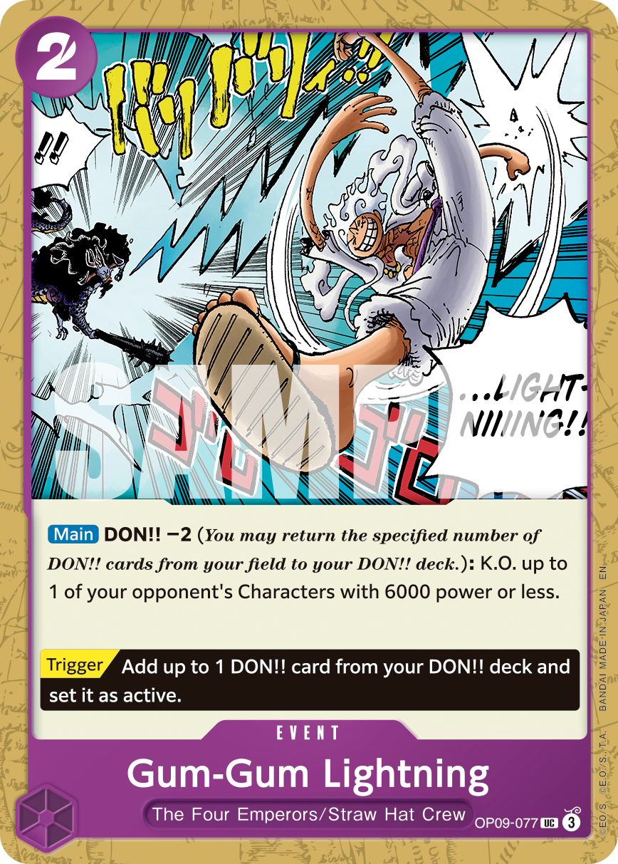 Gum-Gum Lightning (Reprint) (alternativ bild) OP09-077_r2