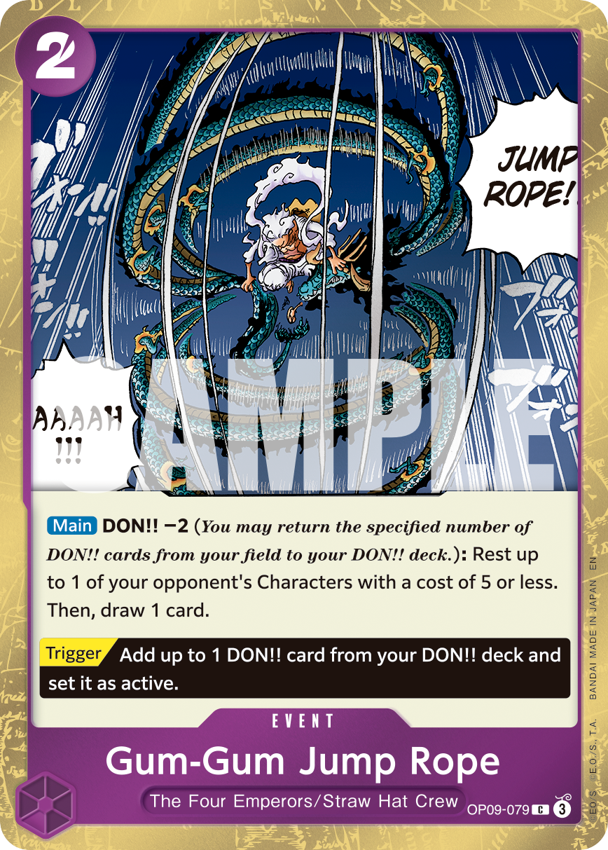 Gum-Gum Jump Rope (Pirate Foil) (alternativ bild) OP09-079_p1