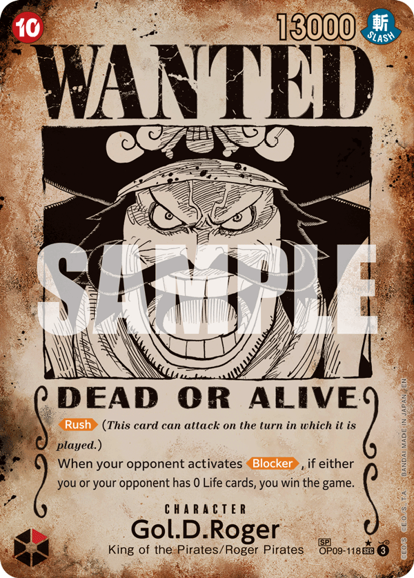 Gol.D.Roger - OP09-118 (SP) (Wanted Poster) (alternativ bild) OP09-118_p3
