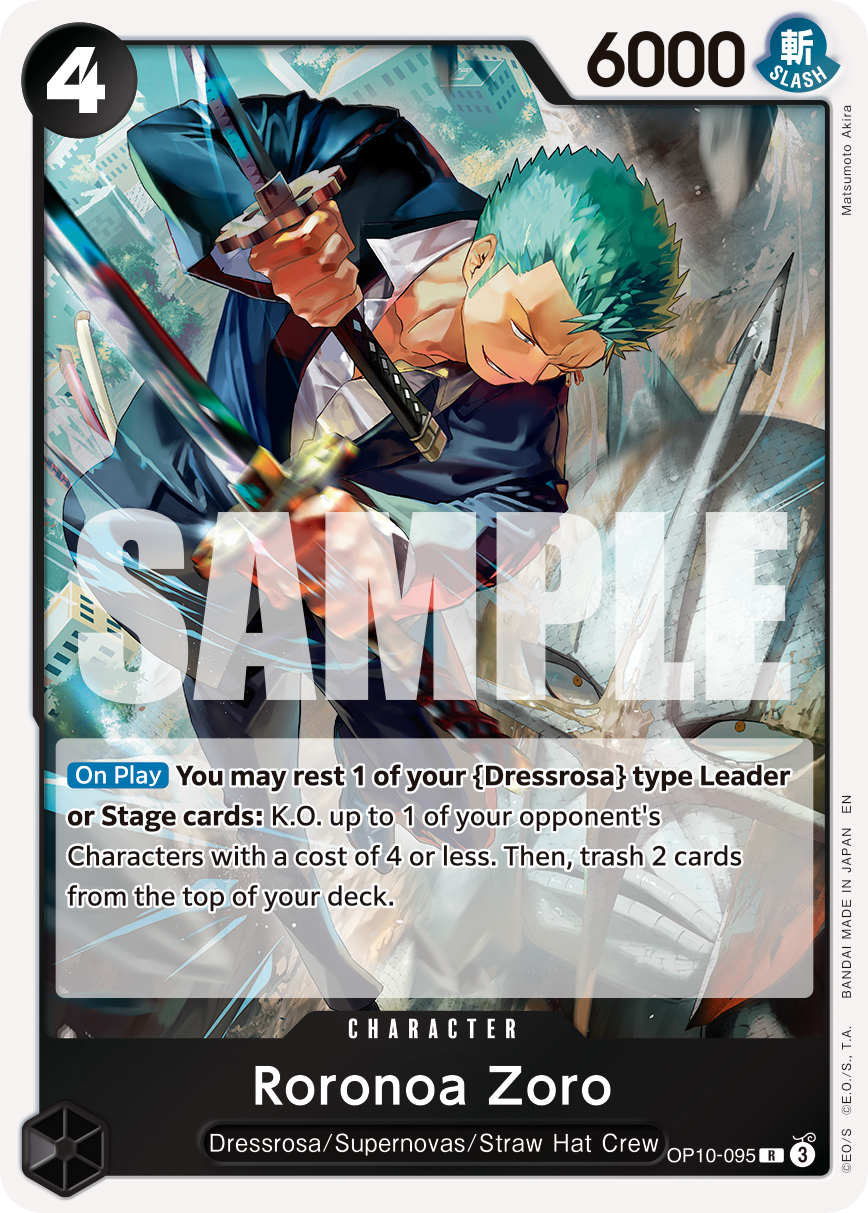Roronoa Zoro - OP10-095 (Reprint) (alternativ bild) OP10-095_r1