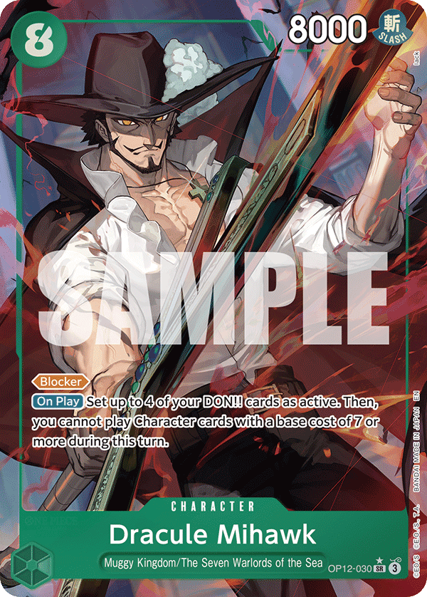 Dracule Mihawk (Alternate Art) OP12-030_p1