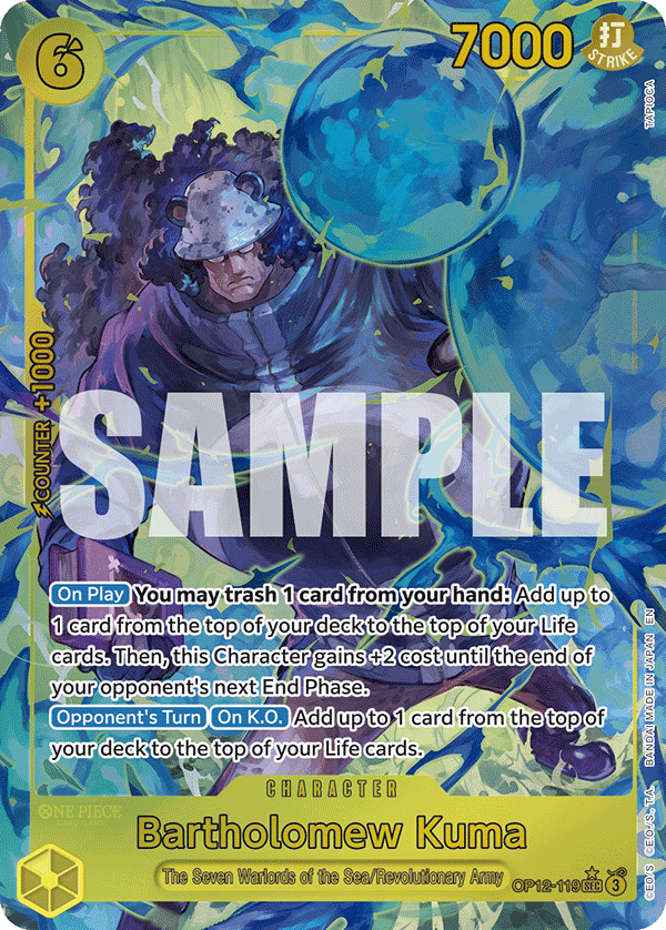 Bartholomew Kuma (Alternate Art) OP12-119_p1