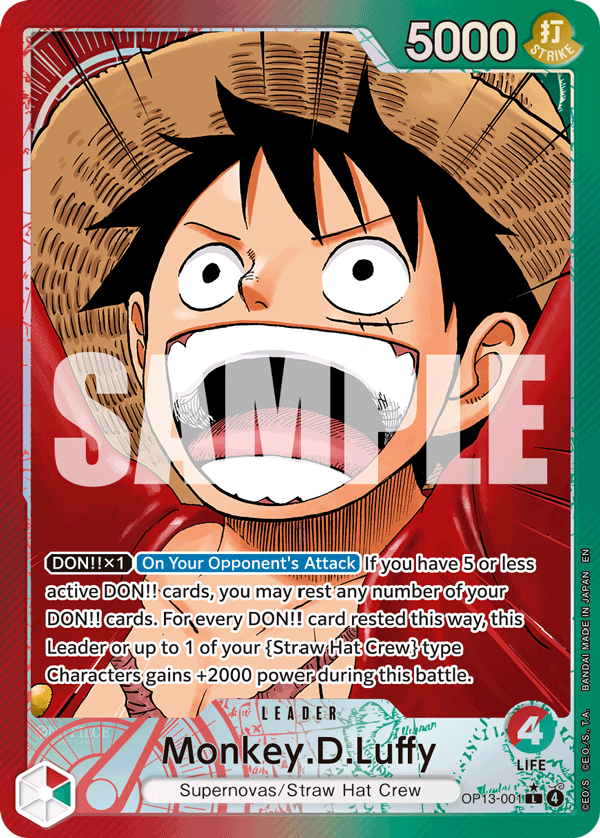 Monkey.D.Luffy (001) (Alternate Art) OP13-001_p1