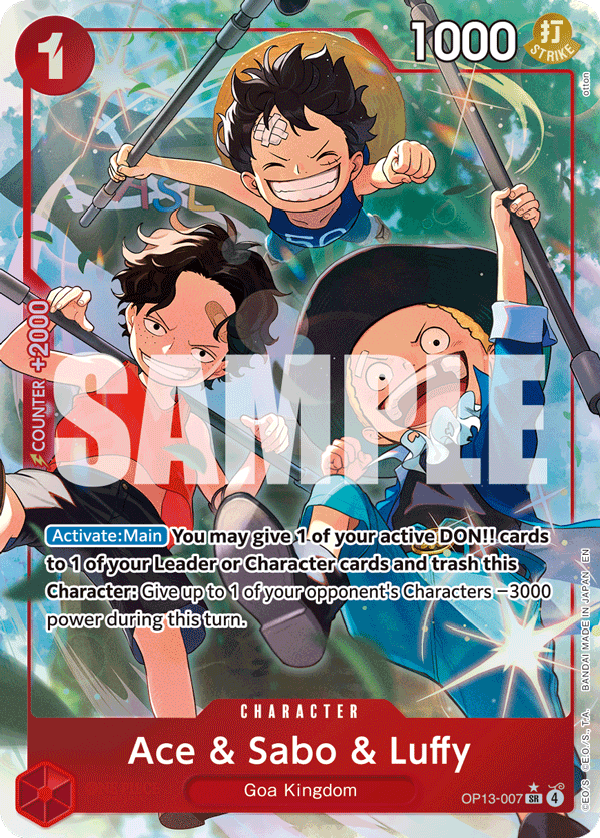 Ace & Sabo & Luffy (Alternate Art) OP13-007_p1