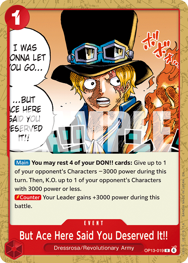 But Ace Here Said You Deserved It!! (alternativ bild) OP13-019_p2