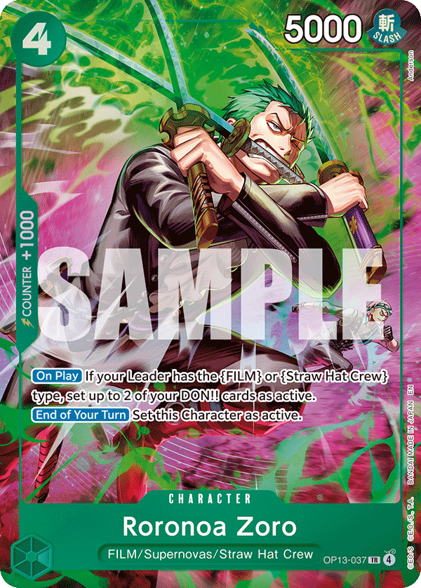 Roronoa Zoro (OP13-037) (alternativ bild) OP13-037_p1