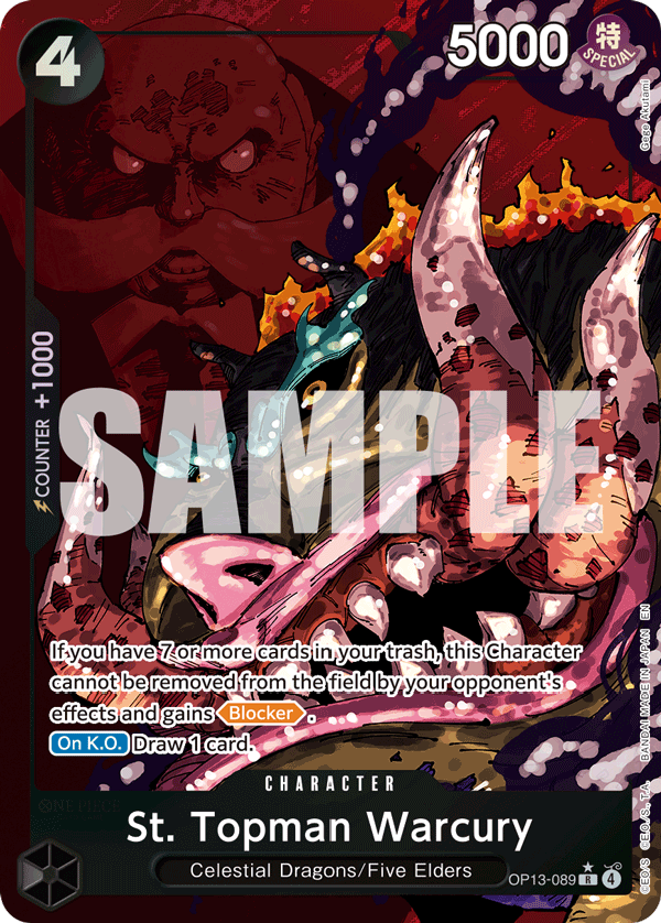 St. Topman Warcury (Alternate Art) OP13-089_p1