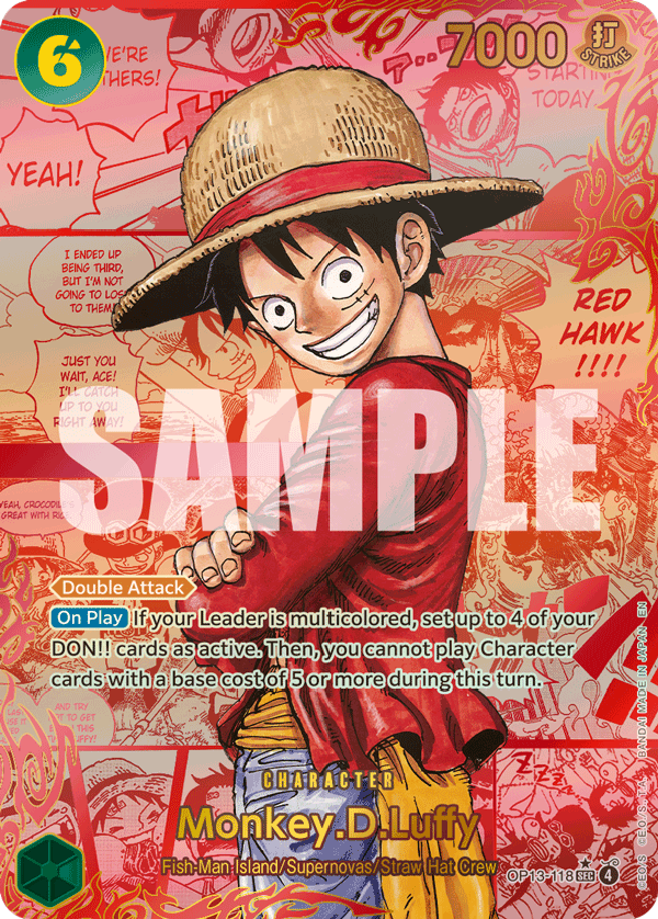 Monkey.D.Luffy (118) (Red Super Alternate Art) OP13-118_p3