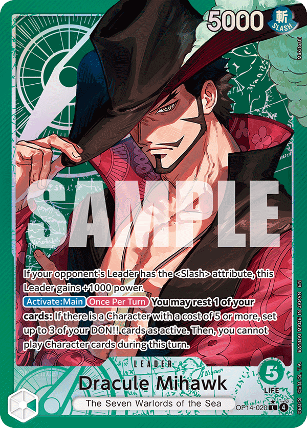 Dracule Mihawk - OP14-020 (Alternate Art) OP14-020_p1
