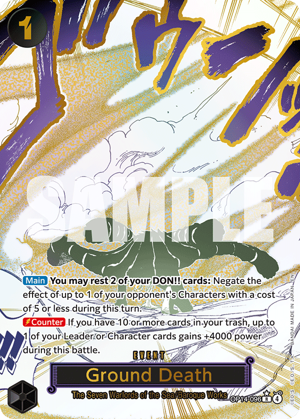 Ground Death (Alternate Art) OP14-096_p1