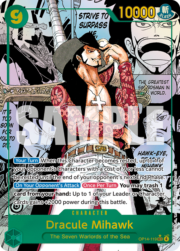 Dracule Mihawk (Manga) OP14-119_p2
