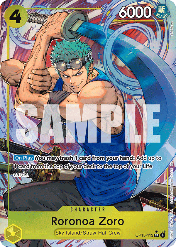 Roronoa Zoro (OP15-113) (Alternate Art) OP15-113_p1