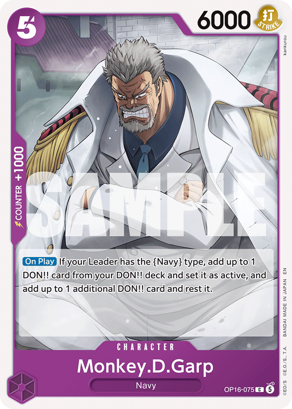 Monkey.D.Garp OP16-075 – The Time of Battle