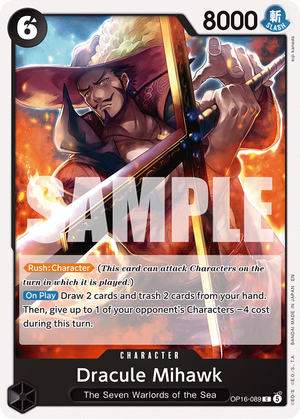 Dracule Mihawk OP16-089 – The Time of Battle