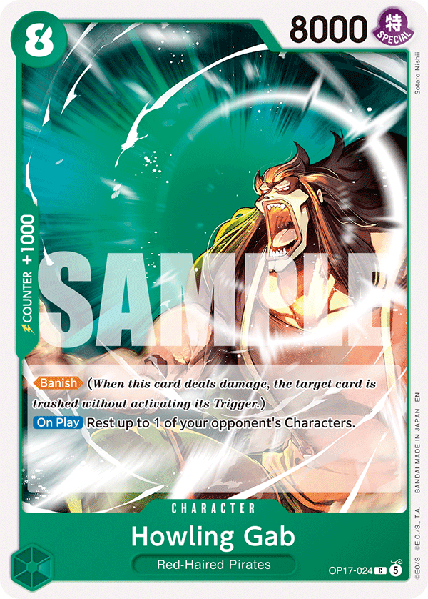 Howling Gab OP17-024 – The World's Strongest Warriors