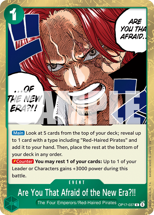 Are You That Afraid of the New Era?! OP17-037