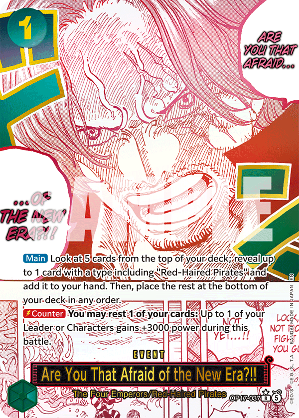 Are You That Afraid of the New Era?! (Alternate Art) OP17-037_p1