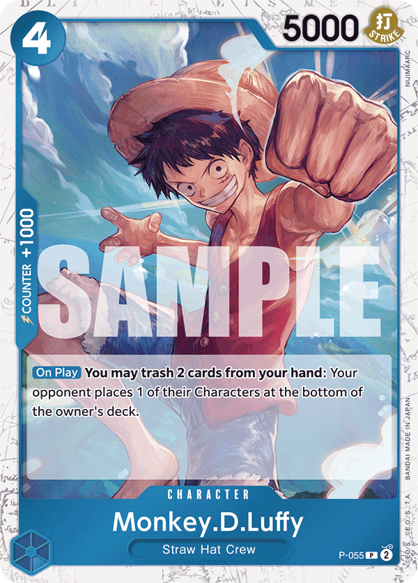 Monkey.D.Luffy (P-055) (Jolly Roger Foil) (alternativ bild) P-055_p2