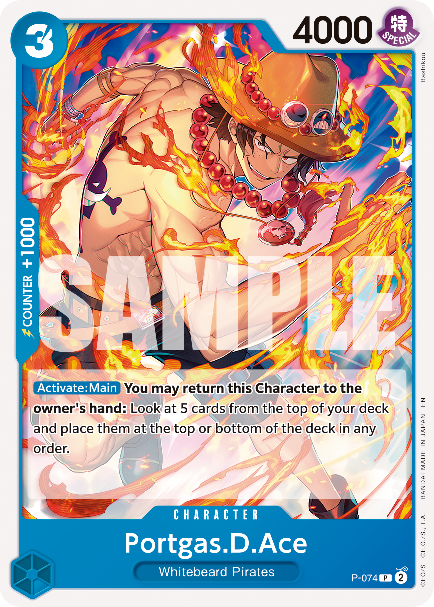 Portgas.D.Ace - P-074 (Reprint) (alternativ bild) P-074_r1