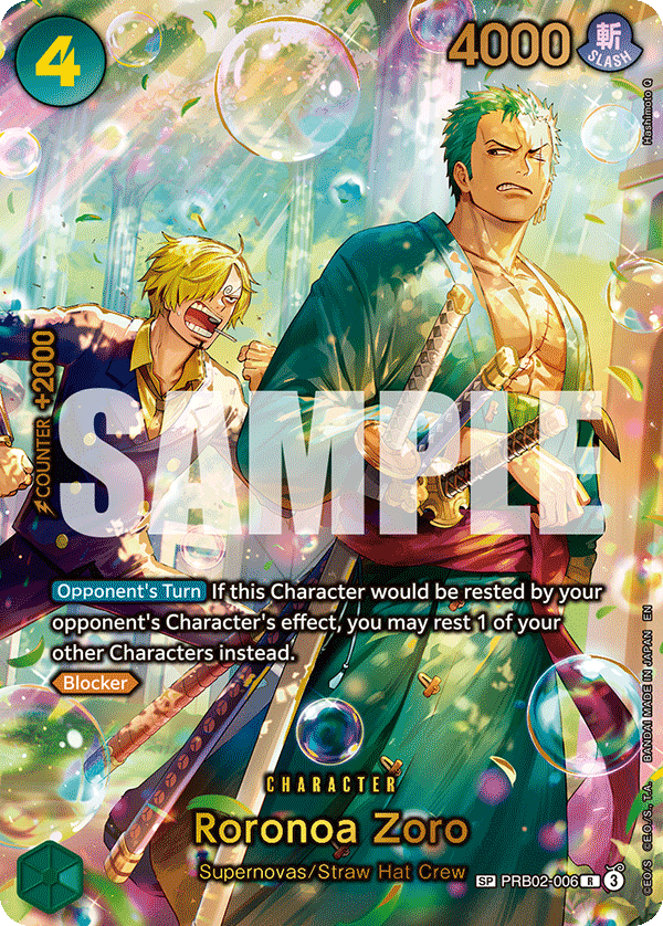 Roronoa Zoro - PRB02-006 (SP) (alternativ bild) PRB02-006_p2