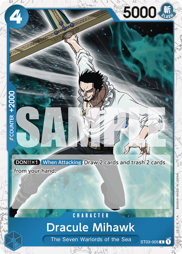 Dracule Mihawk (ST03-005) (Jolly Roger Foil) (alternativ bild) ST03-005_p4