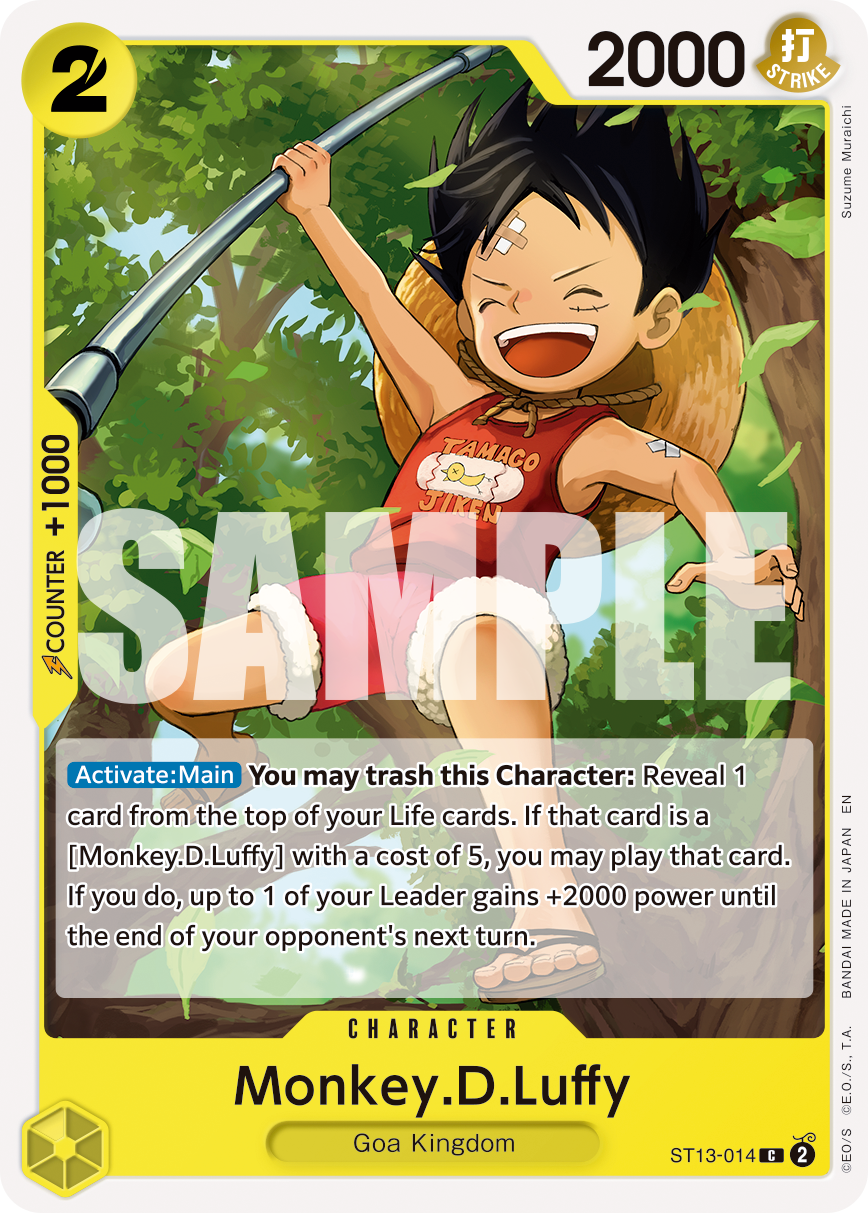Monkey.D.Luffy - ST13-014 (Reprint) (alternativ bild) ST13-014_r1