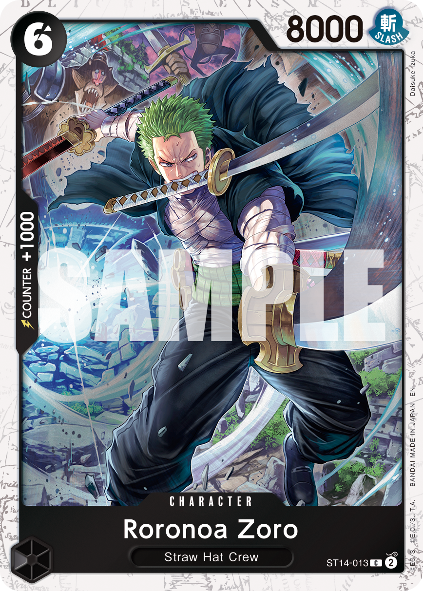 Roronoa Zoro - ST14-013 (Pirate Foil) (alternativ bild) ST14-013_p1