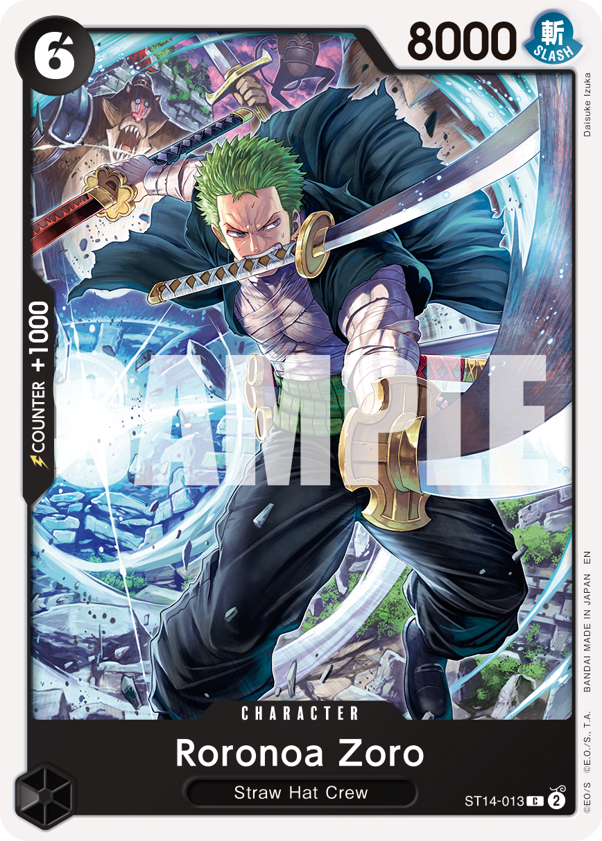 Roronoa Zoro - ST14-013 (Reprint) (alternativ bild) ST14-013_r1